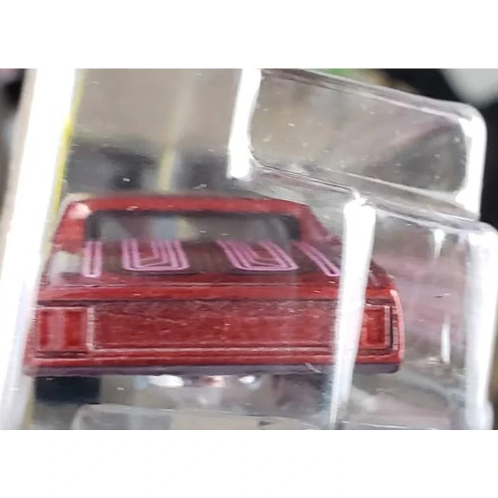 Hot Wheels 2021 Experimotors 7/10 Layin' Lowrider Red With Chrome 5 Spoke Wheels